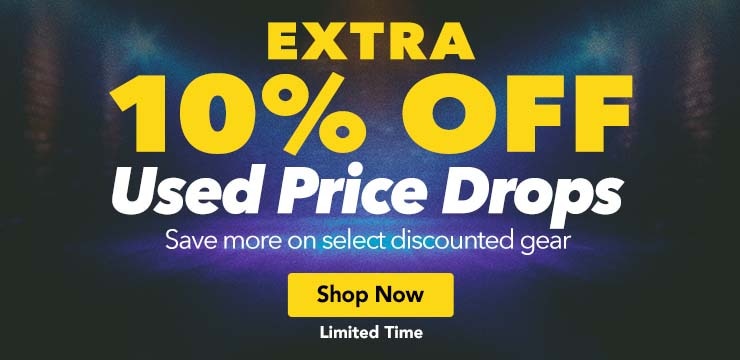 Extra ten percent off used gear price drops. Save more on selected discounted gear. Shop now, limited time