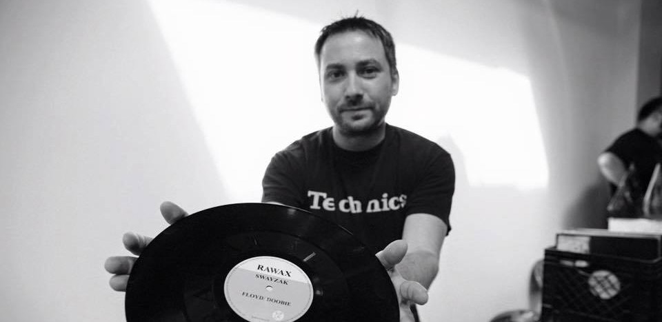 Todd Mariana holds some vinyl