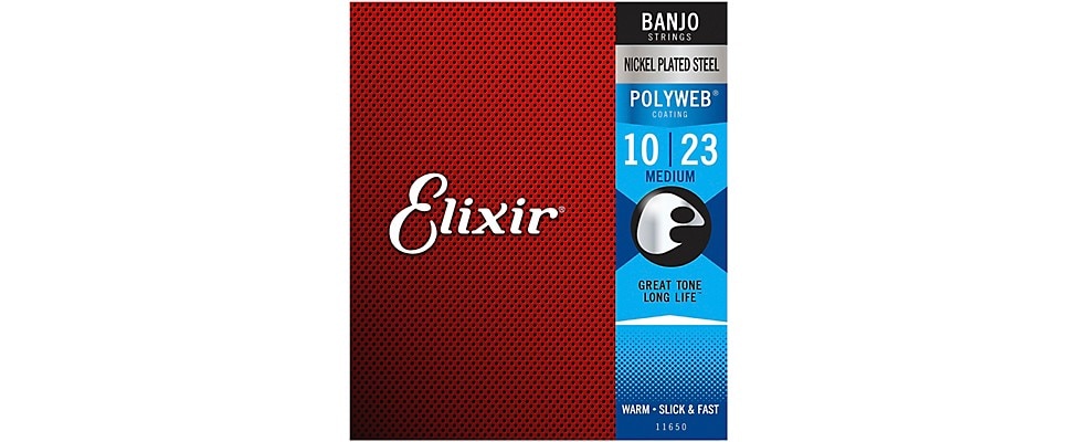 Elixir Polyweb Nickel Plated Banjo Strings