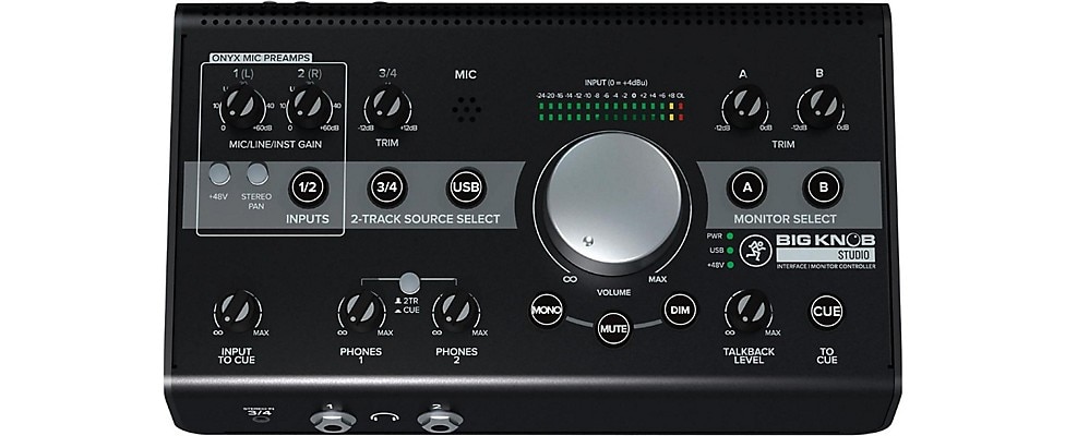 Mackie Big Knob Studio Monitor Controller Interface