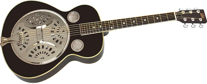 Rogue Classic Spider Resonator Black Roundneck