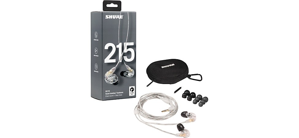 Shure SE215 Dynamic Microdriver Earphones
