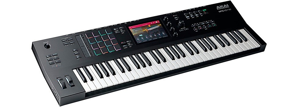 A Front Angled View of the Akai Professional MPC Key 61