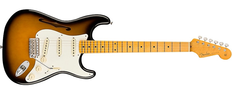 Eric Johnson Thinline Stratocaster in 2-Color Sunburst