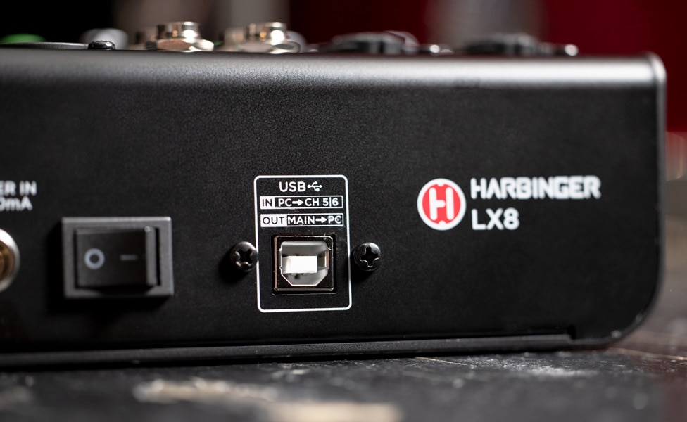 Harbinger LX8 USB Connection