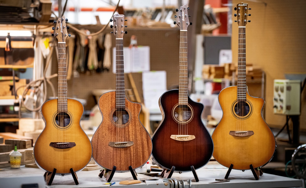 Breedlove's Organic Series acoustic guitar family