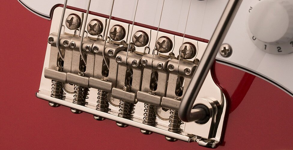 A close view of the PRS Silver Sky's Bridge