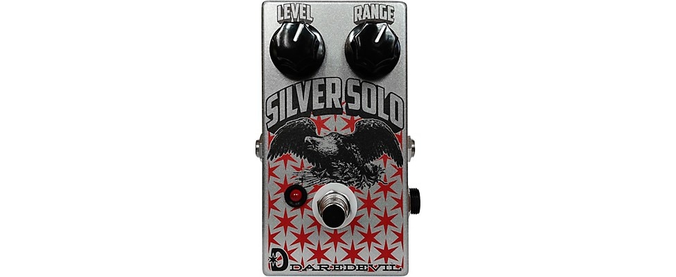 Daredevil Silver Solo Boost Pedal