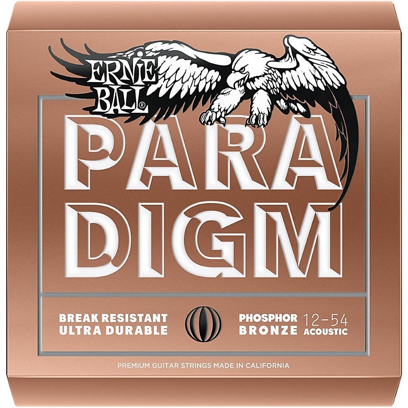 Ernie Ball Paradigm Phosphor Bronze Acoustic Guitar Strings Medium Light