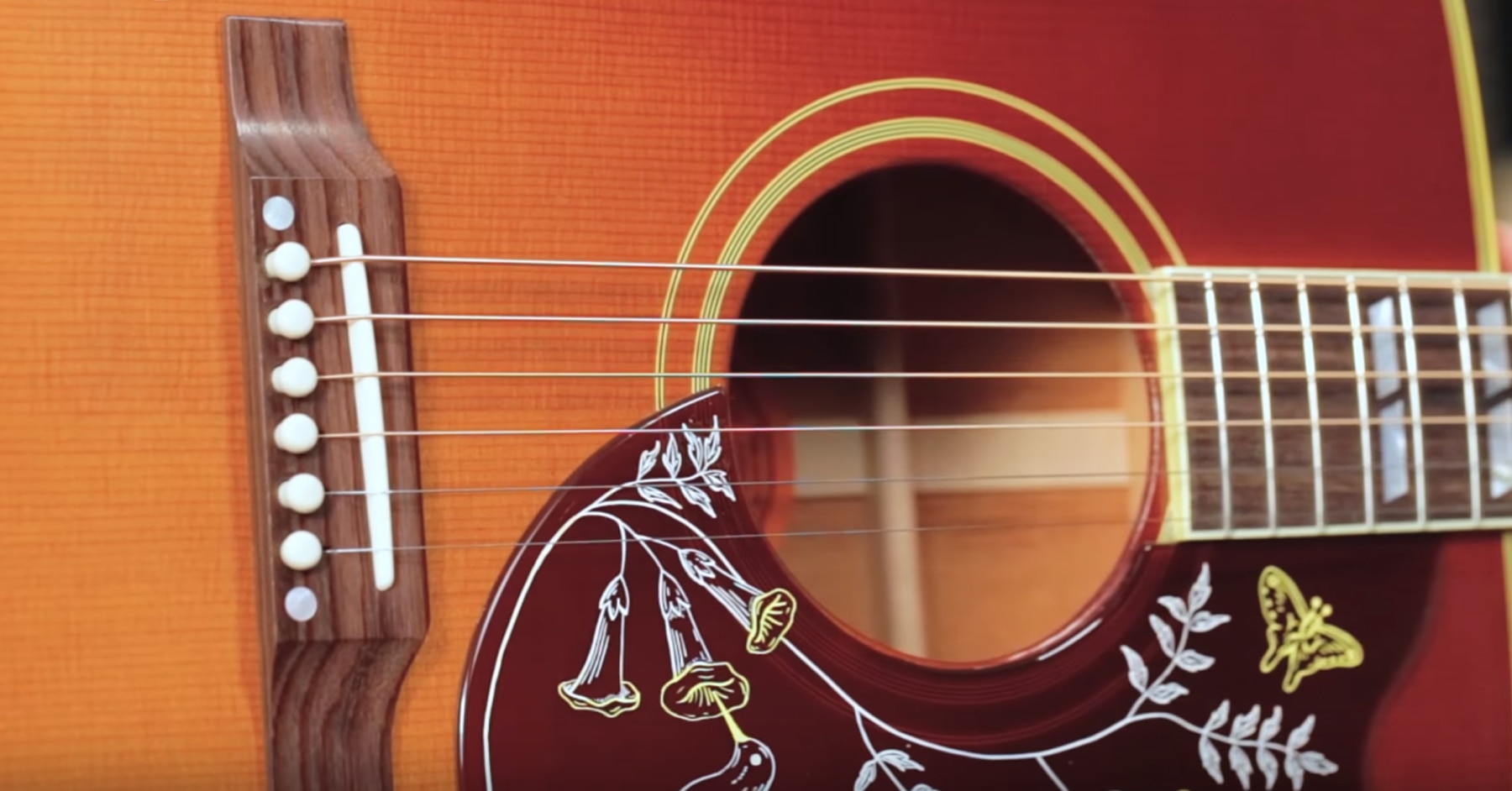 Gibson 2018 Hummingbird Vintage Acoustic Guitar Demo Video