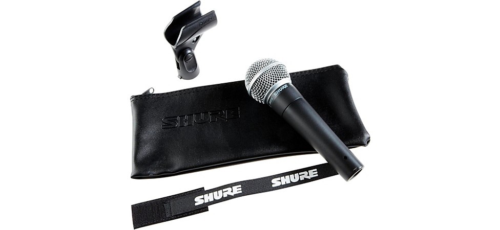 Shure SM58 Dynamic Microphone with Case and Clip