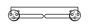 A cross-connect adapter cable reverses the pin 2 and pin 3 signals.