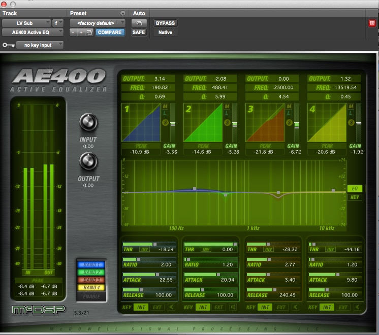 McDSP AE400 Equalizer