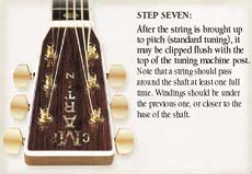 Step 7 Solid Headstock String Clipping Flush